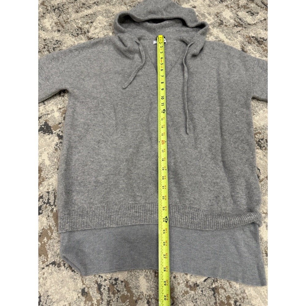 NAADAM Layered 100% Cashmere Hoodie Oversized Sweater in Grey Color sz M $465 - Picture 7 of 10